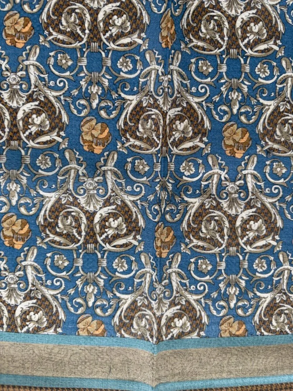 NWT Christian Dior Cotton Ornate Scarf